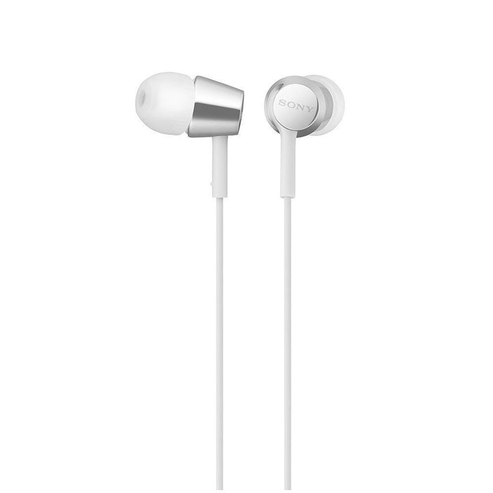 SONY MDR-EX155AP Closed Dynamic In-Ear Headphones In-line Remote Mic White NEW_1