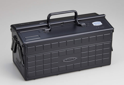 TOYO Steel 2-Stage Tool Box ST-350 Black 350x160x215mm 2.6kg Made in JAPAN NEW_1