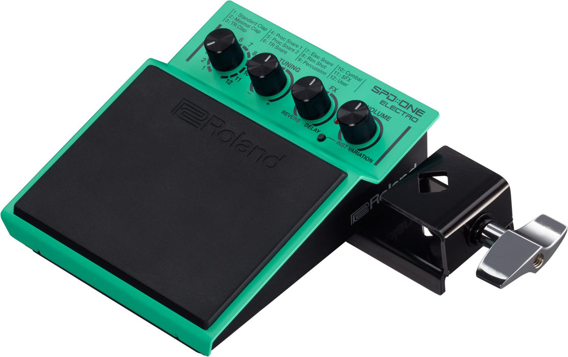 ROLAND ELECTRO SPD-1E SPD ONE Percussion Pad Green Battery Powered Small Size_7