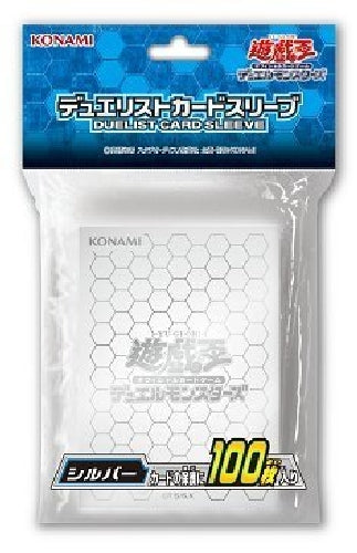 Limited Yu-Gi-Oh! OCG Duelist Card Sleeve Protector SILVER 100pcs KONAMI NEW_1