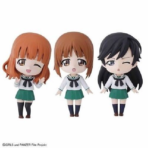 Petiture-rise 004 GIRLS und PANZER MIHO & SAORI & HANA Set Model Kit BANDAI NEW_2