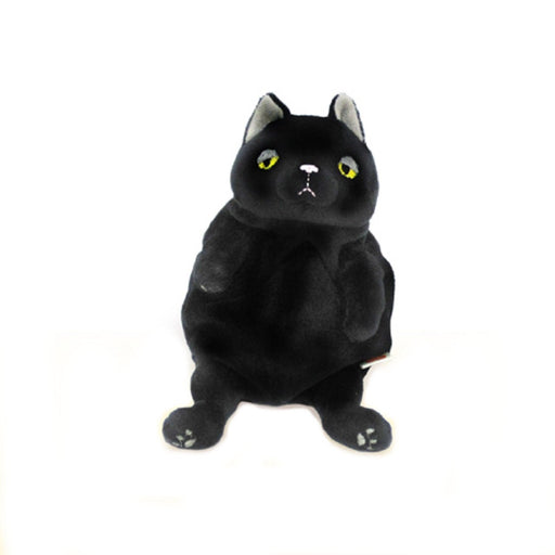Shinada Global Mochi Neko Cat Plush Doll Black S size MONE-0168B H17cm NEW_1
