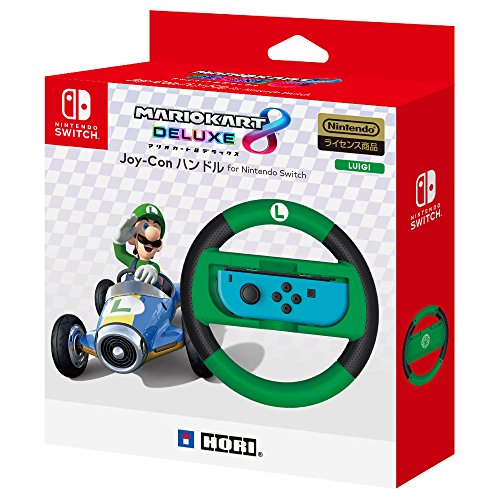 Hori Mario Kart 8 Deluxe Joy-Con Handle for Nintendo Switch Luigi NSW-055 NEW_1