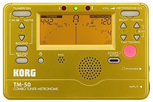 KORG Tuner / Metronome TM-50 GD Gold NEW from Japan_1