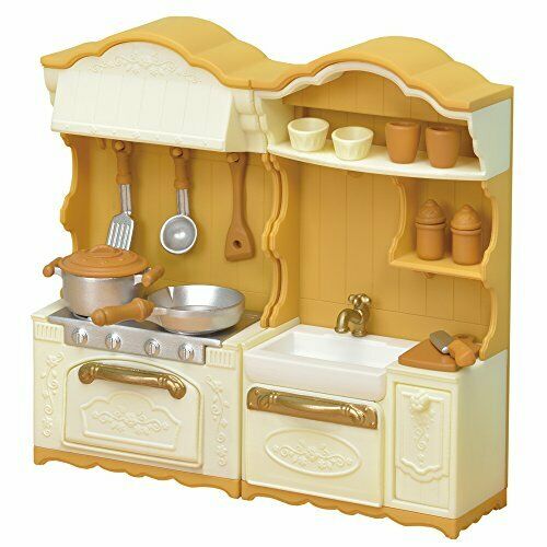 Epoch Sylvanian Families furniture kitchen stove sink set Mosquito NEW_1
