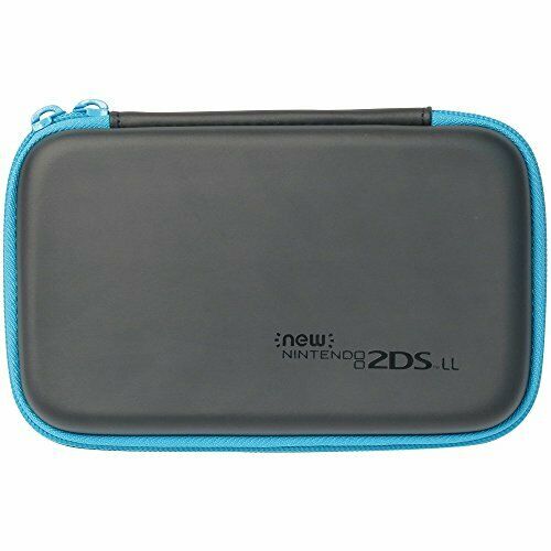 Hori Slim Hard Pouch Black & Turquoise for New Nintendo 2DS LL  from Japan_2