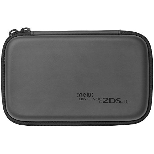 2DS LL compatible slim hard pouch for New Nintendo 2DS LL black × black_2