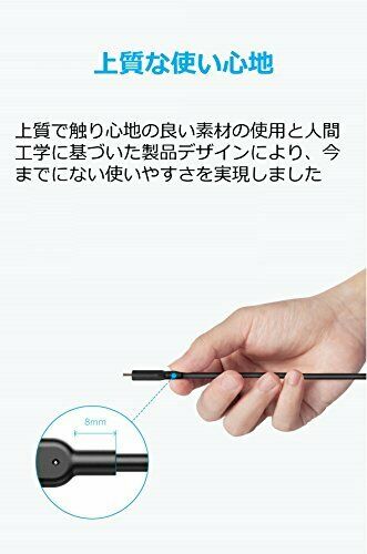 Anker PowerLine cable 0.9m black II USB-C USB-C 3.1 Gen2 Power NEW from Japan_7