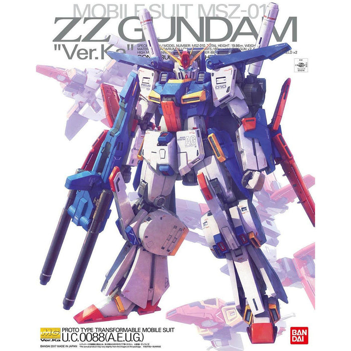 BANDAI MG 1/100 MSZ-010 ZZ GUNDAM Ver Ka Model Kit NEW from Japan_1