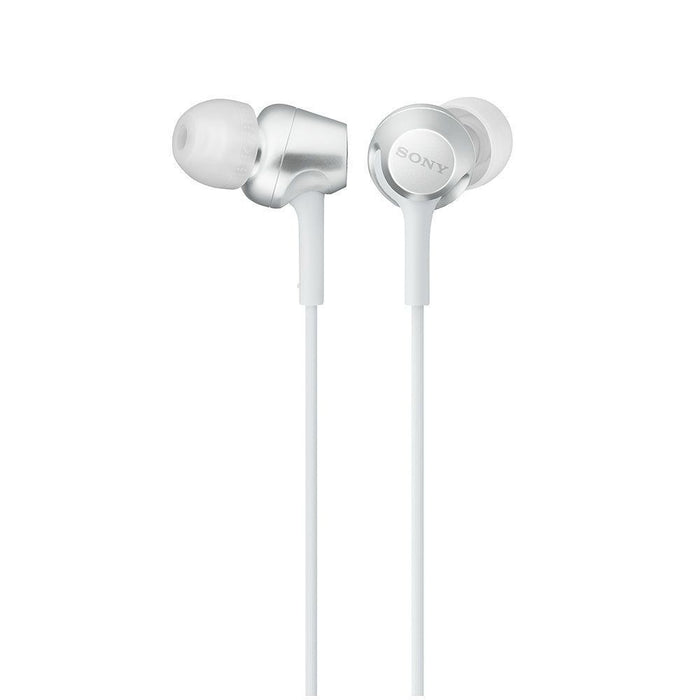 SONY MDR-EX255AP Closed Dynamic In-Ear Headphones In-Line Remote Mic White NEW_1