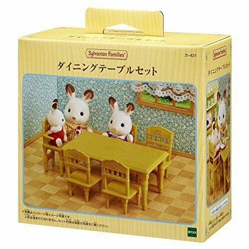 Epoch Sylvanian Families Furniture dining table set Mosquito NEW from Japan_2