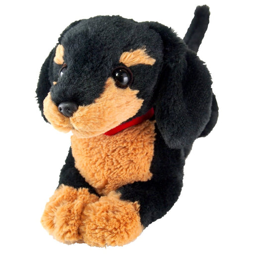 Sun Lemon Hiza Wanko miniature dachshund S size Black Plush Doll ‎P-3012 NEW_1
