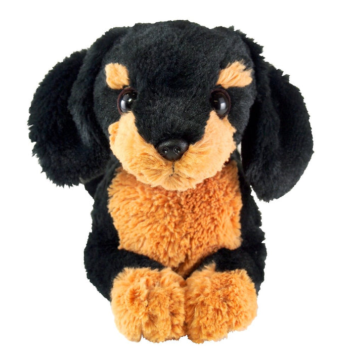 Sun Lemon Hiza Wanko miniature dachshund S size Black Plush Doll ‎P-3012 NEW_2