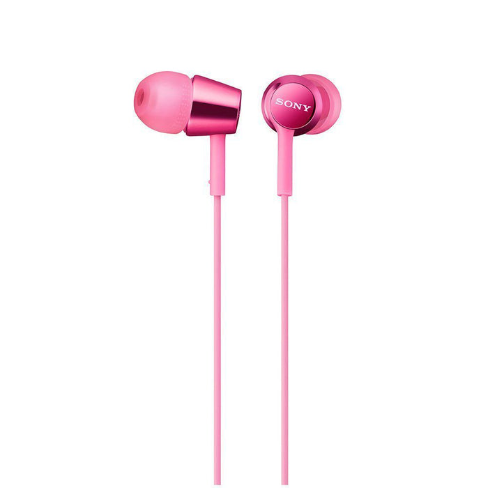 SONY MDR-EX155 Closed Dynamic In-Ear Headphones Pink NEW from Japan F/S_1