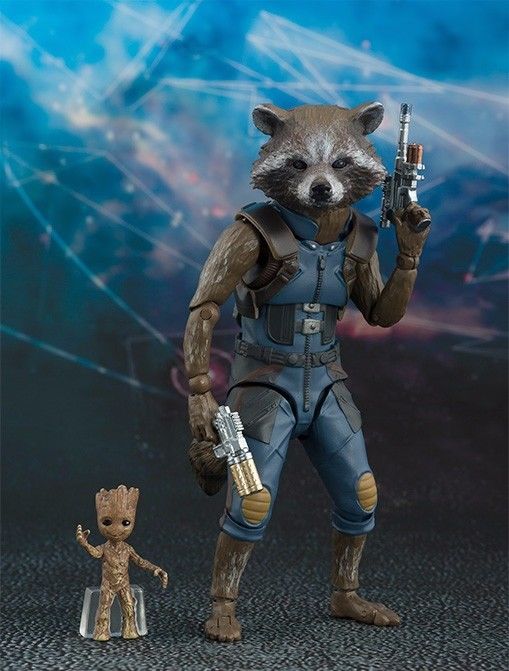 S.H.Figuarts Guardians of the Galaxy Vol.2 ROCKET & BABY GROOT Figure BANDAI NEW_1