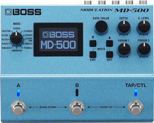 Boss MD-500 Modulation Guitar Pedal Multi Effector Blue Classic Style 9V NEW_1