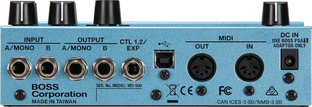 Boss MD-500 Modulation Guitar Pedal Multi Effector Blue Classic Style 9V NEW_3