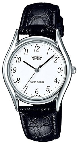 CASIO Collection Standard (Old Model) MTP-1402L-7BJF Men's Black Leather NEW_1