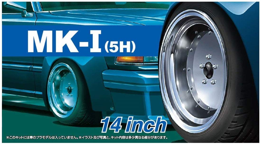 AOSHIMA 1/24 The Tuned Parts Series No.67 Mark 1/5H 14 inch Plastic Model Parts_1