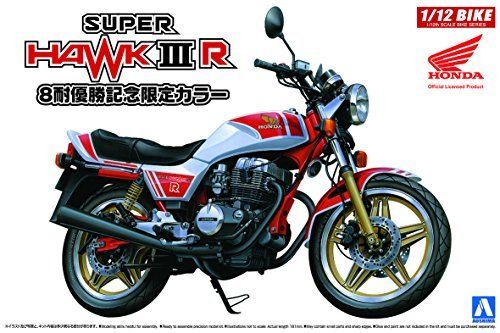 Aoshima 1/12 BIKE HONDA Super Hawk III R Ltd Color Plastic Model Kit from Japan_1