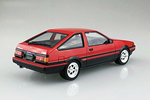 Aoshima 1/24 Toyota AE86 Trueno '83 (Red/Black) Plastic Model Kit NEW from Japan_3