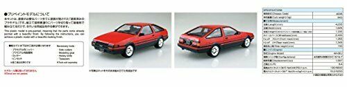 Aoshima 1/24 Toyota AE86 Trueno '83 (Red/Black) Plastic Model Kit NEW from Japan_6