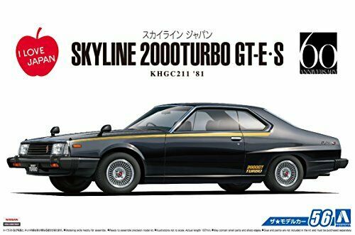 Aoshima 1/24 Nissan KHGC211 Skyline HT2000 Turbo 2000GT-E/S '81 Model Kit NEW_4