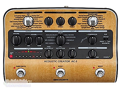 ZOOM Acoustic Creator AC-3 Preamp for Acoustic Guitar Gold NEW from Japan_1