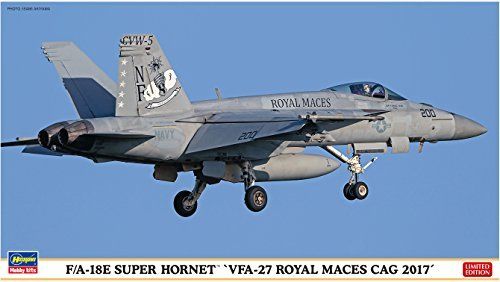 Hasegawa 1/72 F/A-18E Super Hornet VFA-27 Royal Maces CAG 2017 Model Kit NEW_1