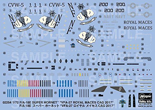 Hasegawa 1/72 F/A-18E Super Hornet VFA-27 Royal Maces CAG 2017 Model Kit NEW_5