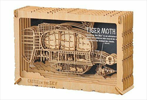 ENSKY PAPER THEATER Wood Style Castle In The Sky Laputa Tiger Moth_2