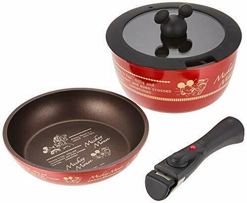 Skater Handle comes off Pan Frying pan Glass lid Handle Mickey Disney ANFP2 NEW_1