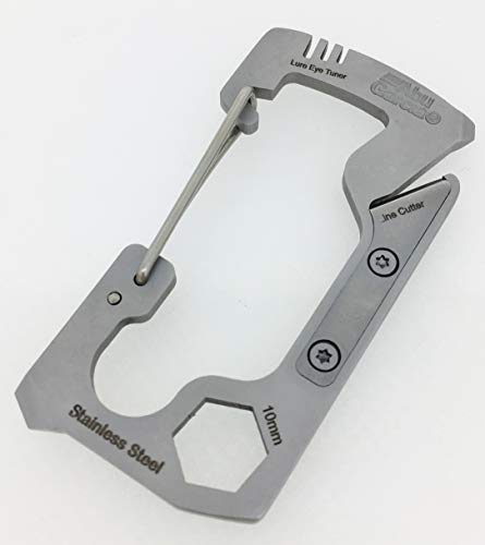 Abu Garcia multi-tool Carabiner Silver stainless steel NEW from Japan_1