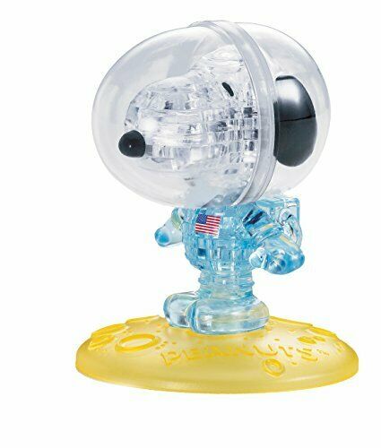 Beverly 3D Crystal Puzzle Snoopy Astronaut 35 PCS NEW from Japan_1