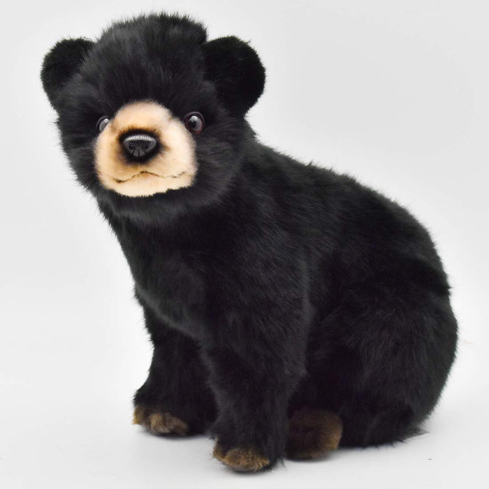 Canal HANSA Black Bear Cub 25 BH7040 25cm Plush Doll Real Design Animal NEW_1