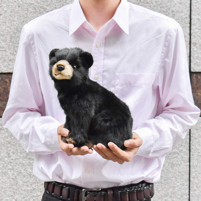 Canal HANSA Black Bear Cub 25 BH7040 25cm Plush Doll Real Design Animal NEW_7
