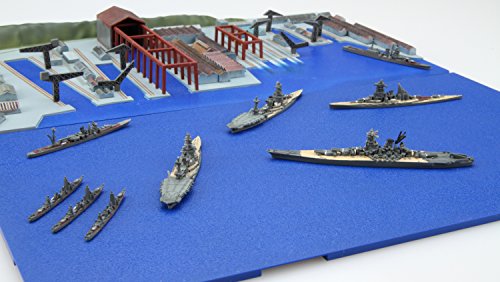Fujimi Gunkan 05 401393 Kure Naval Port Remaining Warship Set 1/3000 scale NEW_3