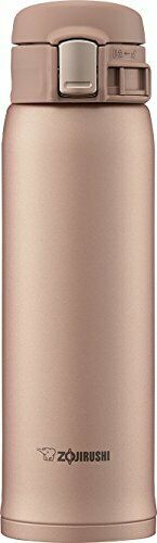 ZOJIRUSHI SM-SD48-NM Flip-open Stainless Mug Matte Gold 480ml NEW from Japan_1