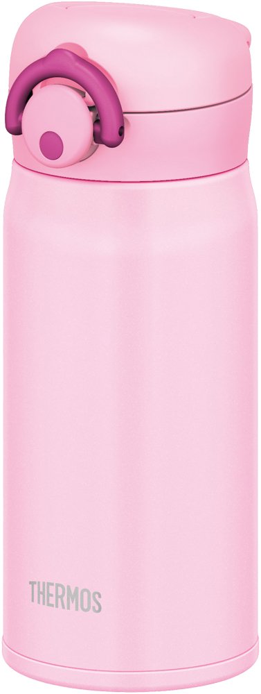 Thermos Stainless Vacuum One Push Bottle 350ml Light Pink JNR-350LP 6.5x7x16.5cm_1