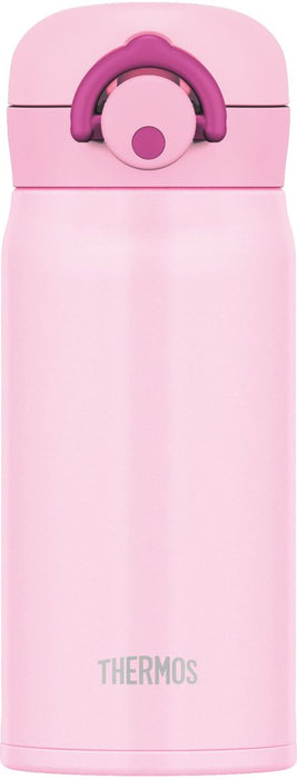 Thermos Stainless Vacuum One Push Bottle 350ml Light Pink JNR-350LP 6.5x7x16.5cm_2