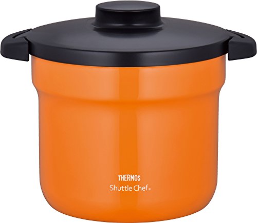 THERMOS Vacuum Warm Cooker "Shuttle Chef" KBJ-4500 OR (Orange) NEW from Japan_1