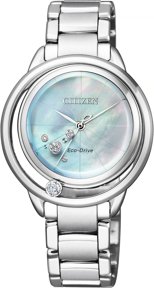 CITIZEN L Eco-Drive EW5521-81D woman Watch Stainless Steel Band Silver NEW_1