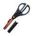 Kokuyo scissors 2Way Hakoake BoxOpener titanium glueless blade black HASA-PT410D_1