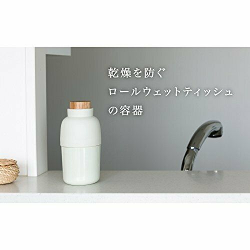 ideaco Ideako wet tissue case Mochibin Sand White NEW from Japan_2