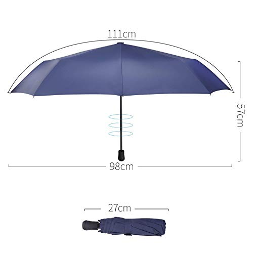 TAIKUU folding umbrella blue T8 Light lightweight manual opening and close NEW_2