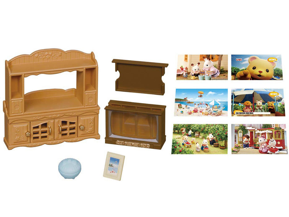 EPOCH Sylvanian Families Calico Critters Family furniture TV and TV stand KA-522_3