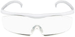 Hazuki Glasses Loupe Large 1.85x Magnifier Clear Lens White W145xH45mm Acrylic_2