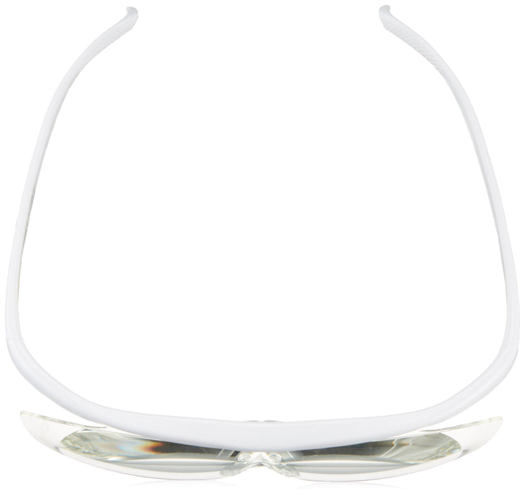 Hazuki Glasses Loupe Large 1.85x Magnifier Clear Lens White W145xH45mm Acrylic_4