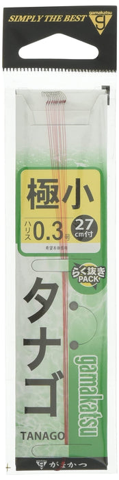 Gamakatsu TANAGO Hook GOKUSHO with #0.3 Leader 27cm 10pcs ‎11017-0-0.3-07 NEW_1