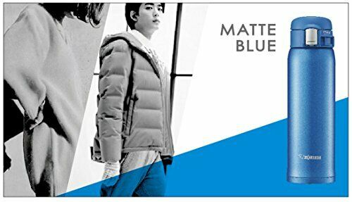 ZOJIRUSHI SM-SD60-AM Flip-open Stainless Mug Matte Blue 600ml NEW from Japan_2